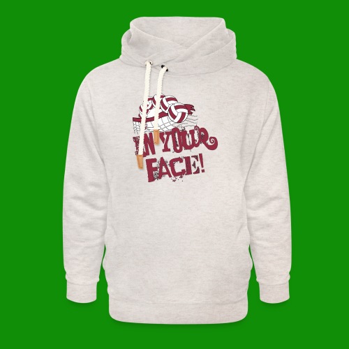 In Your Face Volleyball - Unisex Shawl Collar Hoodie