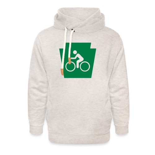 PA Keystone w/Bike (bicycle) - Unisex Shawl Collar Hoodie