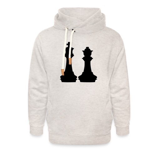 king and queen - Unisex Shawl Collar Hoodie
