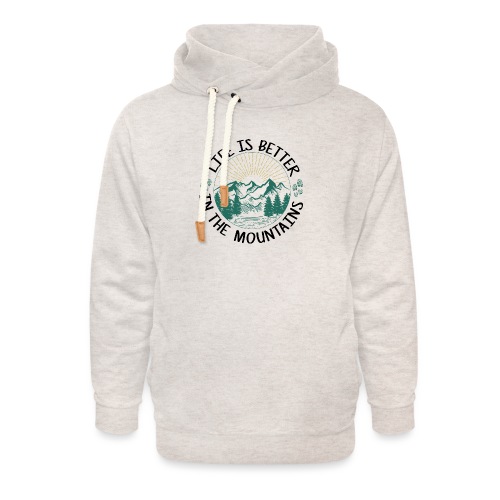 HikingLife is better in the mountains! - Unisex Shawl Collar Hoodie