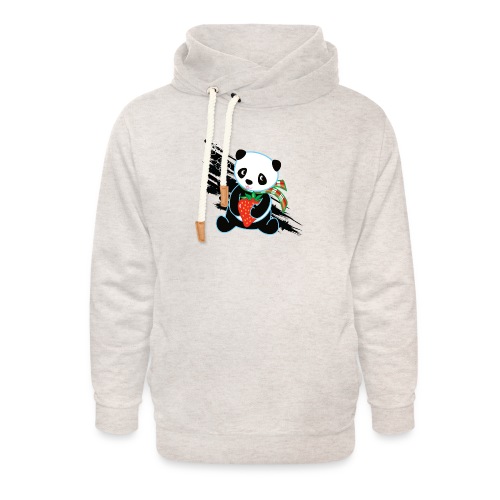 Cute Kawaii Panda T-shirt by Banzai Chicks - Unisex Shawl Collar Hoodie