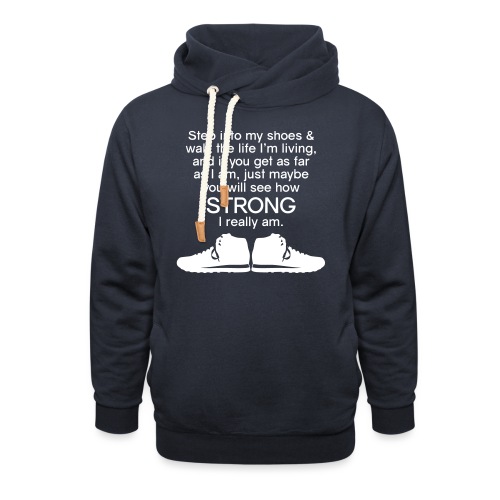 Step into My Shoes (tennis shoes) - Unisex Shawl Collar Hoodie