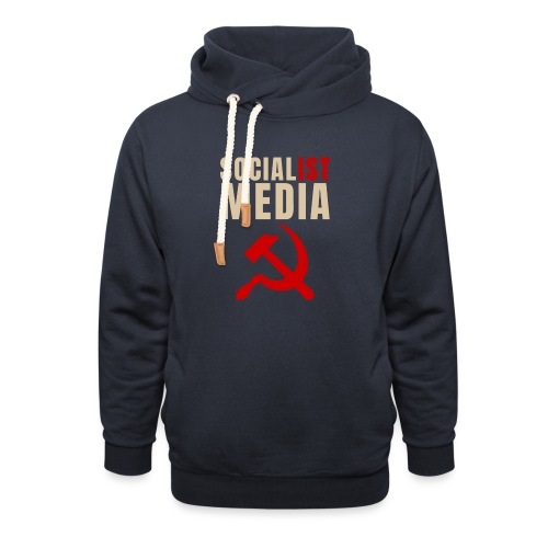 Socialist Media V1 - Unisex Shawl Collar Hoodie