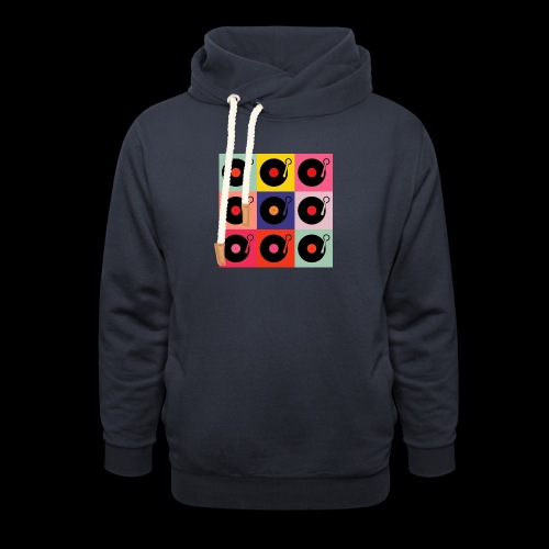 Records in the Fashion of Warhol - Unisex Shawl Collar Hoodie