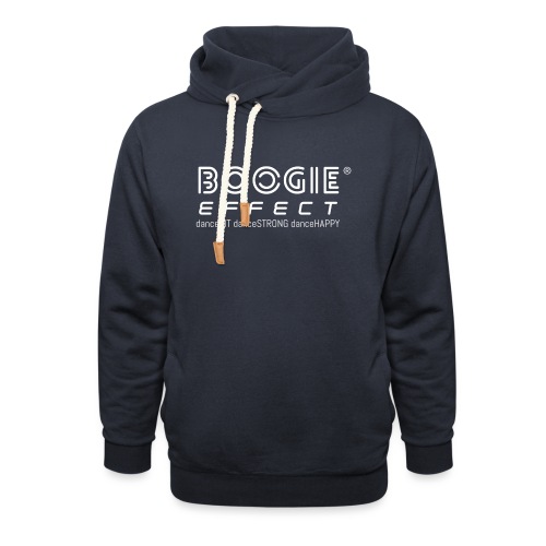 boogie effect fit strong happy logo white - Unisex Shawl Collar Hoodie