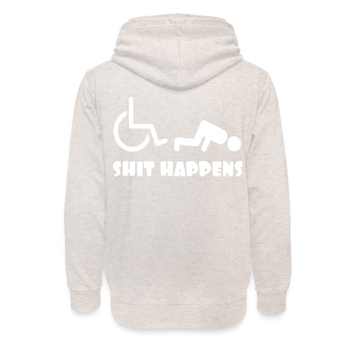 Sometimes shit happens when your in wheelchair - Unisex Shawl Collar Hoodie