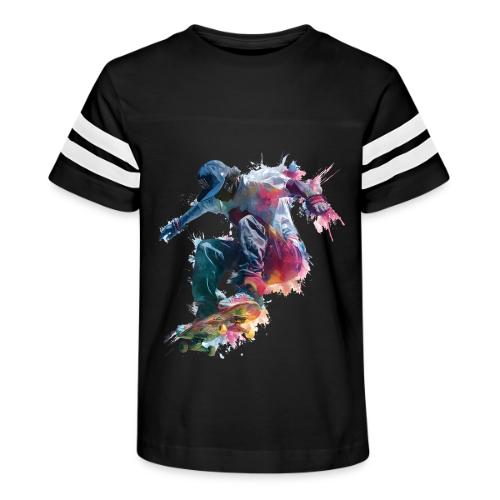 Skateboarding: Ride the Colors - Kid's Football Tee