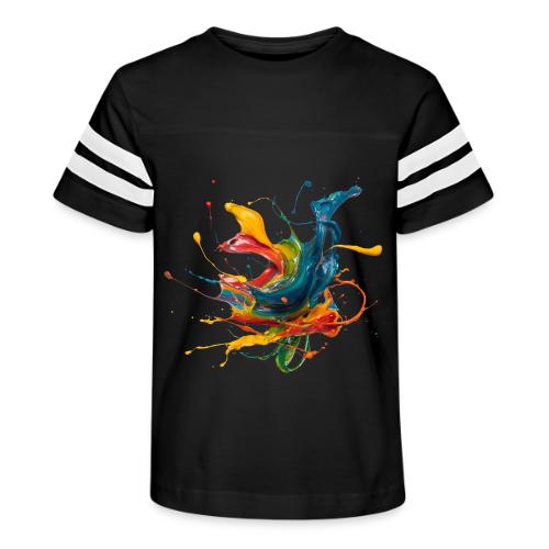 Chromatic Flow - Kid's Football Tee
