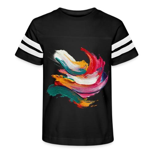 Colorful brushstrokes - Kid's Football Tee