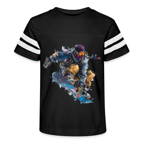 Snowboarding: Splash of Speed - Kid's Football Tee