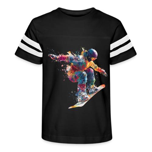Snowboarding: Frozen Flight - Kid's Football Tee