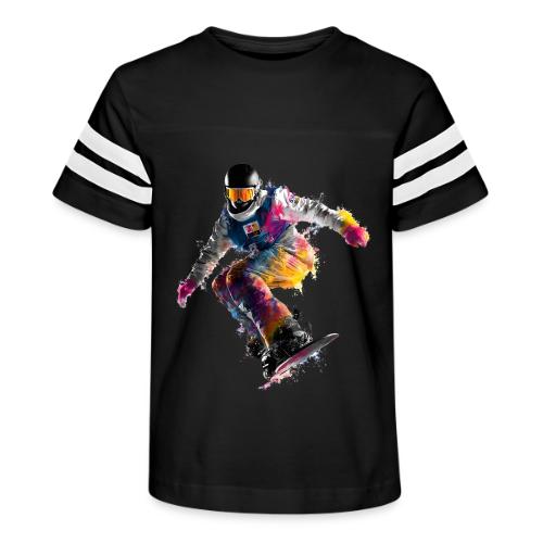 Snowboarding: Frozen Palette - Kid's Football Tee