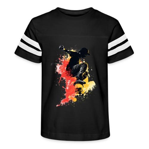 Skateboarding: Splash of Motion - Kid's Football Tee