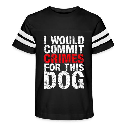 Id Commit Crimes for This Dog Funny Tee - Kid's Football Tee