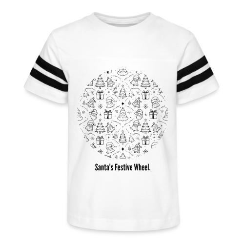 Santa's Festive Wheel T-Shirt - Kid's Football Tee