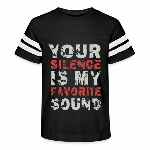 Your Silence Is My Favorite Sound Saying Ideas - Kid's Football Tee