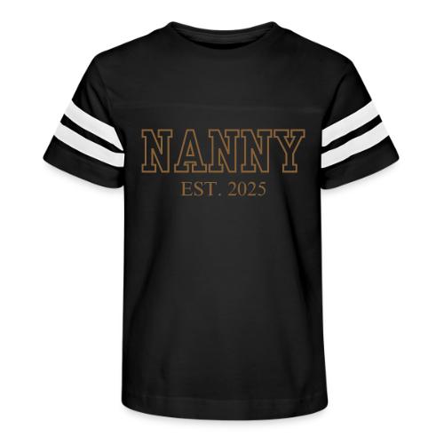 Nanny Est. 2025 (Brown Font) - Kid's Football Tee