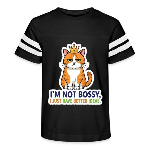 I'm Not Bossy, I Just Have Better Ideas | Cute Cat - Kid's Football Tee