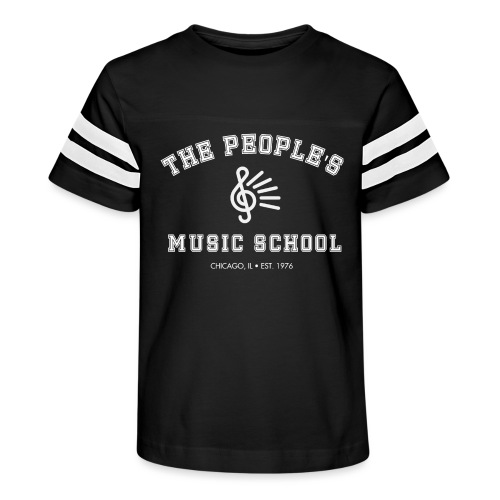 The People's Music School Varsity Lettering - Kid's Vintage Sports T-Shirt