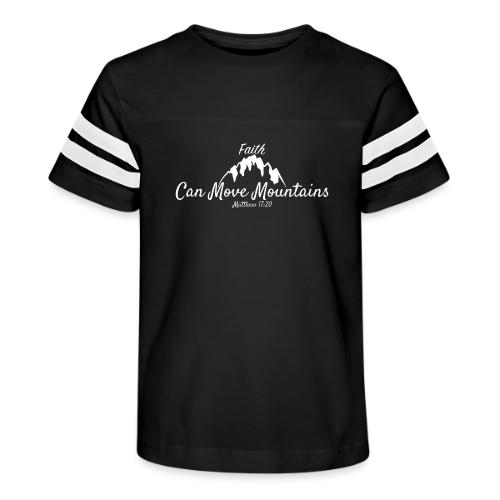 faith move can mountains Matthew 17:20 white - Kid's Football Tee