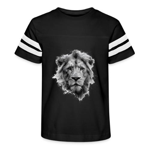 Lion: Monochrome King - Kid's Football Tee