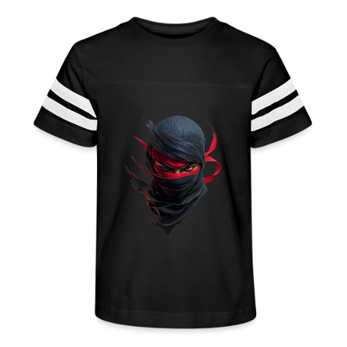 Crimson Stare Ninja - Kid's Football Tee