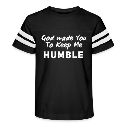 Christian humility (white) - Kid's Football Tee