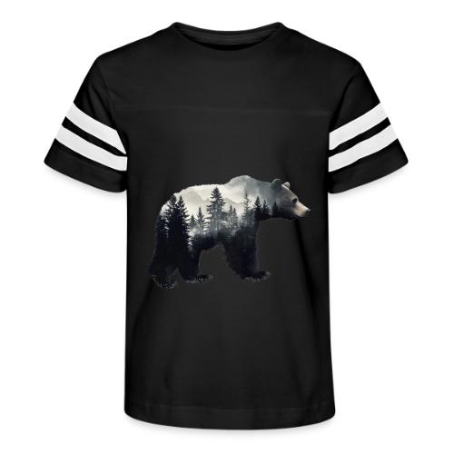 Forest Within the Bear - Kid's Football Tee