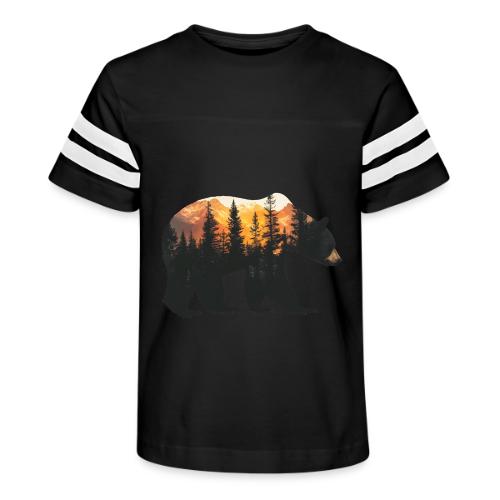 Bear: Sunset Guardian - Kid's Football Tee