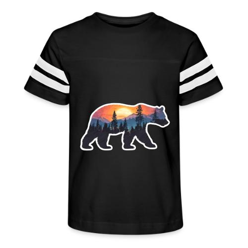 Mountain Spirit Bear - Kid's Football Tee