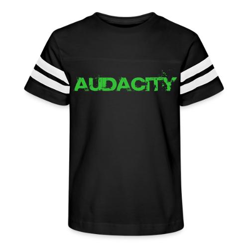 Green Audacity Logo - Kid's Football Tee
