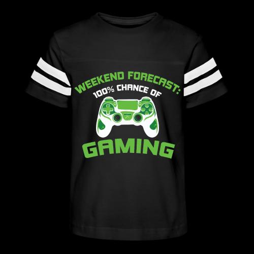 Weekend Forecast: 100% Gaming! - Kid's Football Tee