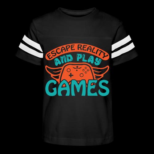 Escape Reality, Play Games - Kid's Football Tee