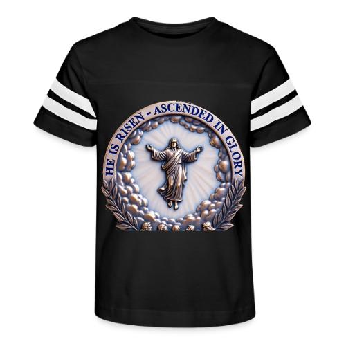 He Is Risen Ascended In Glory T Shirt, Gift - Kid's Football Tee