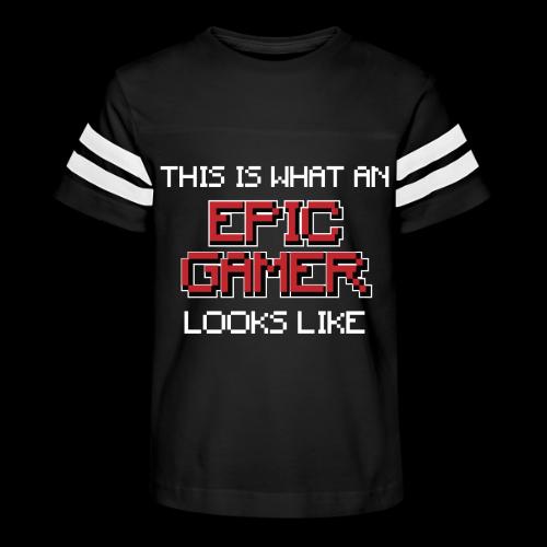 This Is What An Epic Gamer Looks Like Tee - Kid's Football Tee