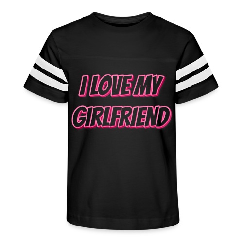 I Love My Girlfriend T-Shirt - Customizable - Kid's Vintage Sports T-Shirt