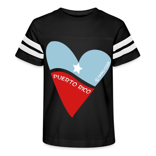 Corazón de Puerto Rico - Kid's Vintage Sports T-Shirt