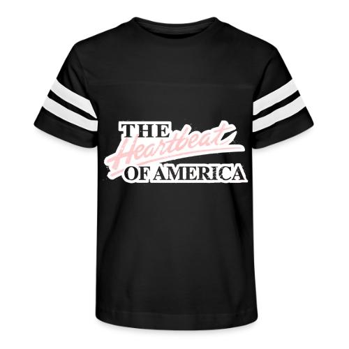 The Heartbeat of America - Kid's Football Tee