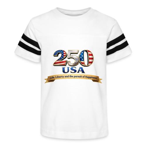 250 USA Liberty Banner - Kid's Football Tee