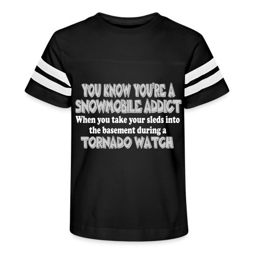 Snowmobile Tornado Watch - Kid's Vintage Sports T-Shirt