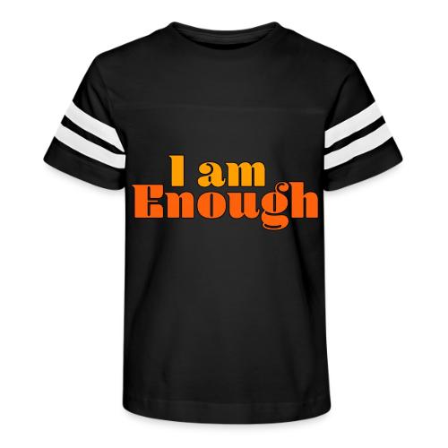 I Am Enough – Self-Love Affirmation Typography - Kid's Football Tee