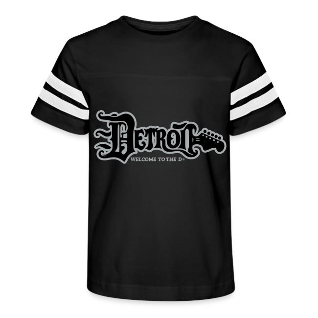 DETROIT GUITAR WTTD BLK SLR REG FONT