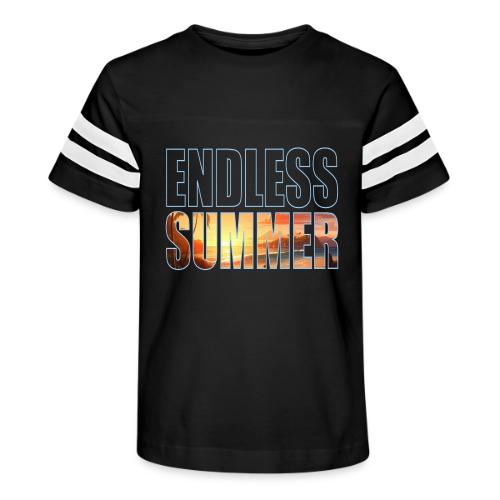 Golden Summer Vibes - Kid's Football Tee
