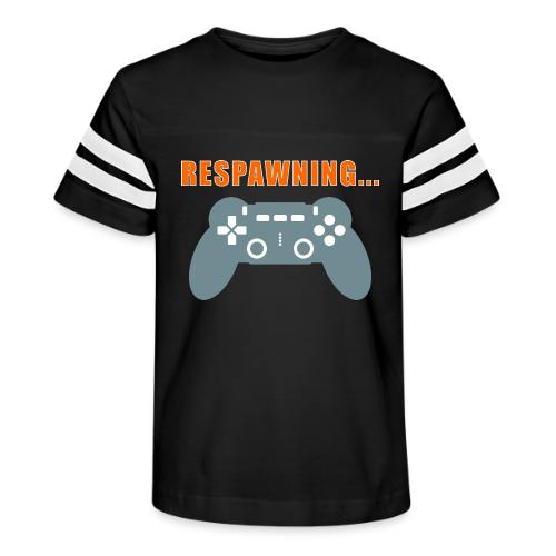Respawning Gamer Controller Design - Kid's Football Tee
