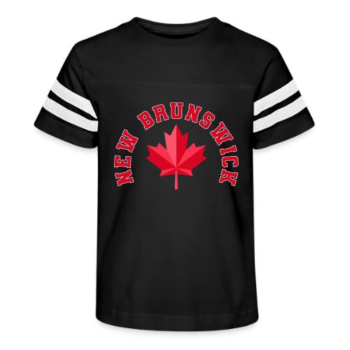 New Brunswick with maple leaf - Kid's Football Tee