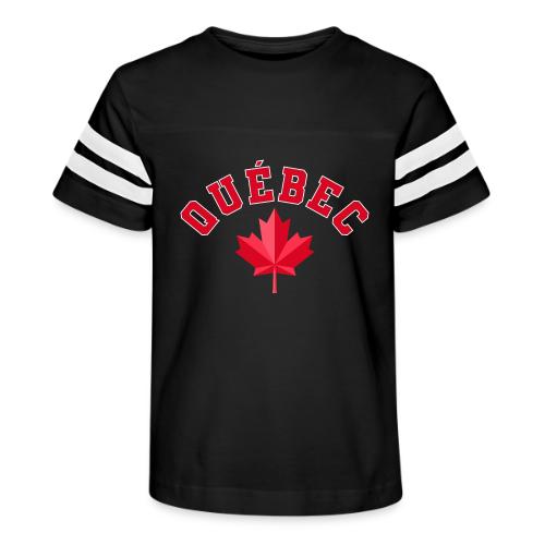 Quebec with maple leaf - Kid's Football Tee