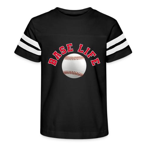 Baseball: Base Life Vibes - Kid's Football Tee