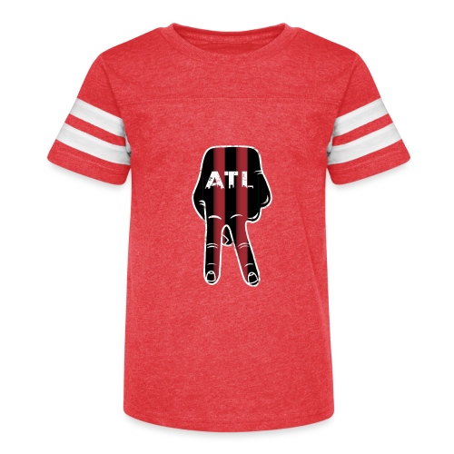 Peace Up, A-Town Down, Five Stripes! - Kid's Vintage Sports T-Shirt