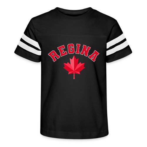 Regina with maple leaf - Kid's Football Tee