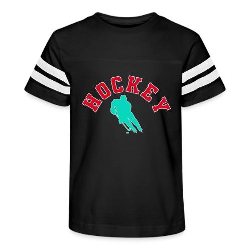 Hockey Player Silhouette - Kid's Football Tee